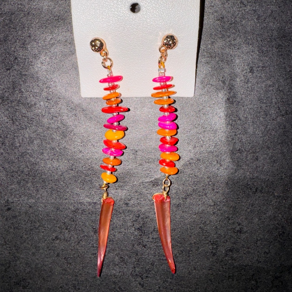 NWT Free People dangling bead Earrings